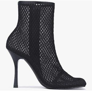 Black Mesh Booties